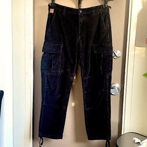 EMPYRE RELAX CARPENTER CORDUROY SIZE 28 waist black .